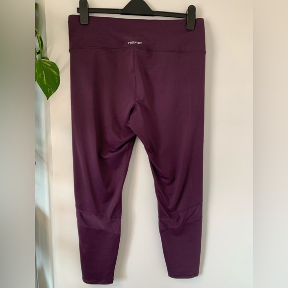 3pc Mondetta/Head Purple and Gray High-Waisted Leggings with Stretchy Fabric - Picture 4 of 10